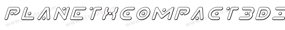 PlanetXCompact3DItalic-l1qw字体转换
