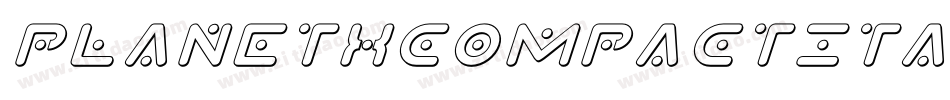 PlanetXCompactItalic-89yn字体转换