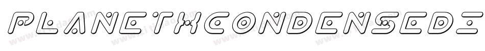 PlanetXCondensedItalic-rMaB字体转换