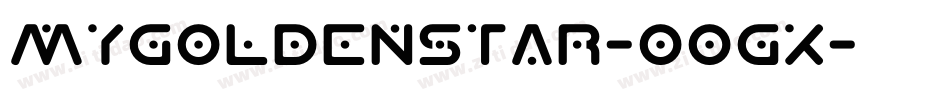 MyGoldenStar-oOgx字体转换