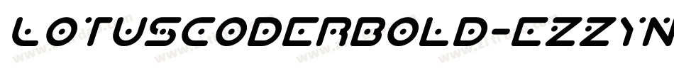 LotuscoderBold-eZZYn字体转换