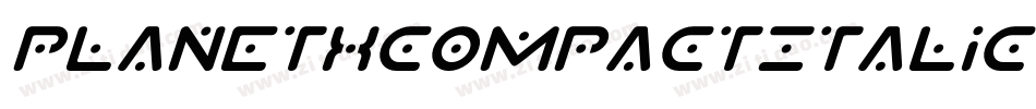 PlanetXCompactItalic-89yn字体转换