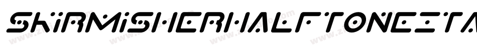 SkirmisherHalftoneItalic-EMYn字体转换
