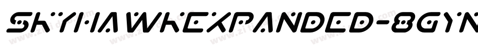 SkyhawkExpanded-8GYn字体转换