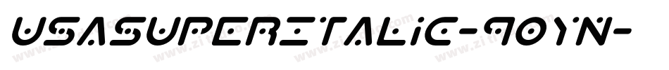 UsaSuperItalic-9OYn字体转换
