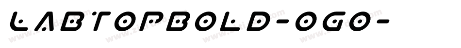 LabtopBold-Ogo字体转换