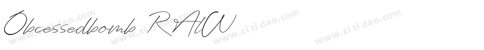 Obcessedbomb-RAlW字体转换