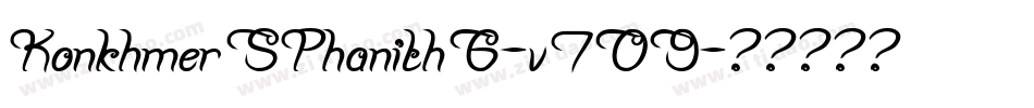 KonkhmerSPhanith6-v709字体转换
