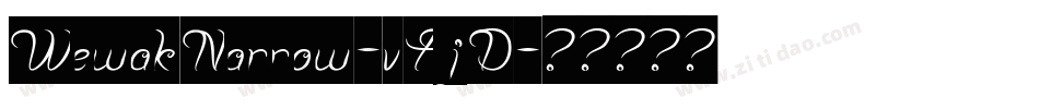 WewakNarrow-vAjD字体转换