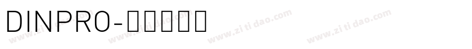 DINPRO字体转换