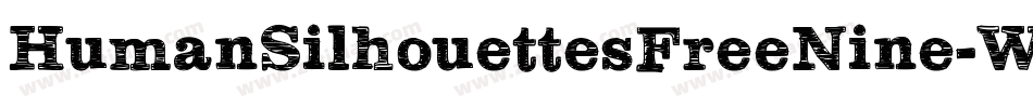 HumanSilhouettesFreeNine-W9Zn字体转换