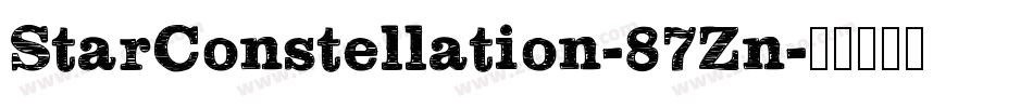 StarConstellation-87Zn字体转换 StarConstellation-87Zn字体转换