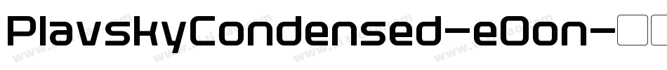 PlavskyCondensed-eOon字体转换