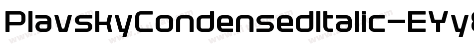 PlavskyCondensedItalic-EYy8字体转换