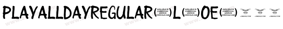 PlayalldayRegular-L9OE字体转换