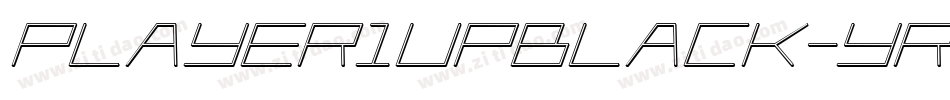 Player1UpBlack-YRDv字体转换
