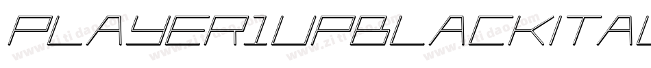Player1UpBlackItalic-rZoA字体转换