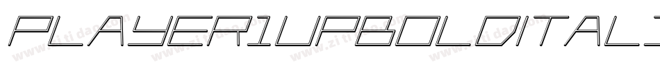 Player1UpBoldItalic-K9Xp字体转换