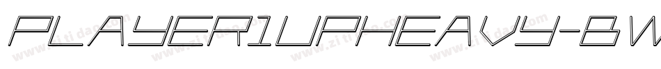 Player1UpHeavy-BwKl字体转换