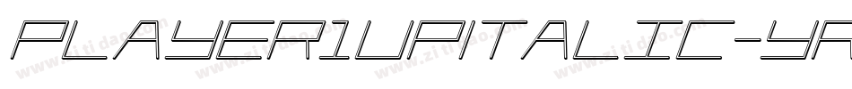 Player1UpItalic-YRD8字体转换 Player1UpItalic-YRD8字体转换