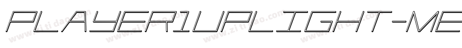 Player1UpLight-Meox字体转换