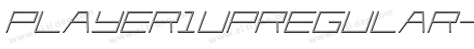 Player1UpRegular-2Axw字体转换