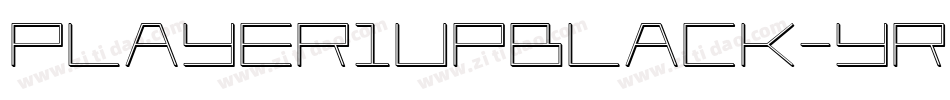 Player1UpBlack-YRDv字体转换