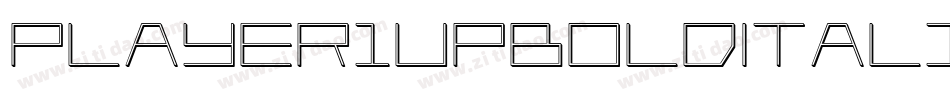 Player1UpBoldItalic-K9Xp字体转换