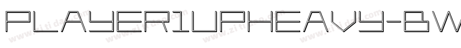 Player1UpHeavy-BwKl字体转换