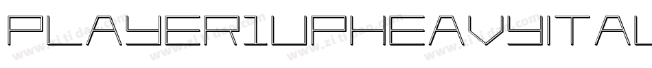 Player1UpHeavyItalic-81JB字体转换 Player1UpHeavyItalic-81JB字体转换