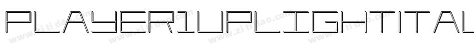 Player1UpLightItalic-K9XD字体转换 Player1UpLightItalic-K9XD字体转换