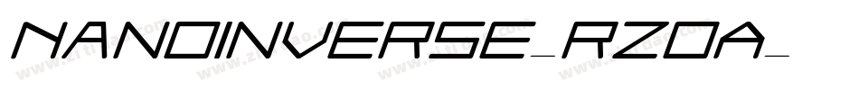 NanoInverse-RzoA字体转换