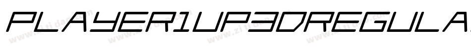 Player1Up3DRegular-81Jz字体转换