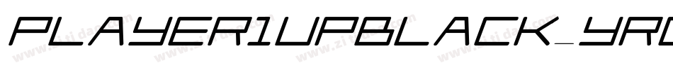 Player1UpBlack-YRDv字体转换