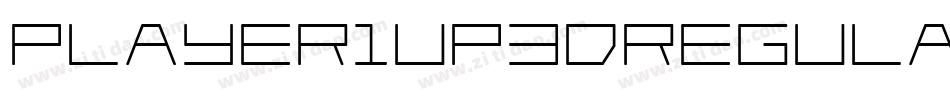 Player1Up3DRegular-81Jz字体转换