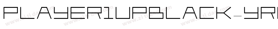 Player1UpBlack-YRDv字体转换