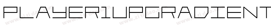 Player1UpGradientItalic-1A34字体转换