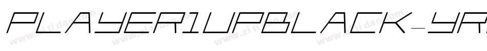 Player1UpBlack-YRDv字体转换