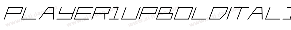 Player1UpBoldItalic-K9Xp字体转换