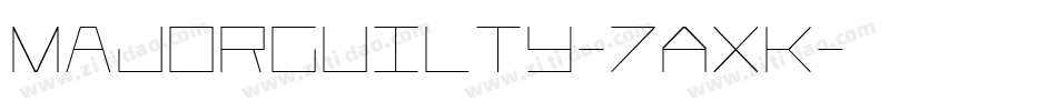 MajorGuilty-7AxK字体转换