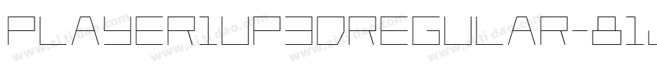 Player1Up3DRegular-81Jz字体转换