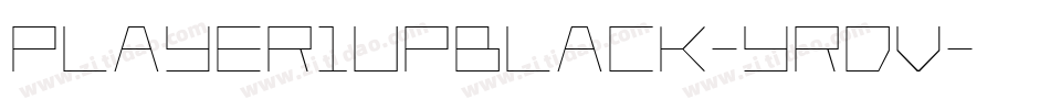 Player1UpBlack-YRDv字体转换