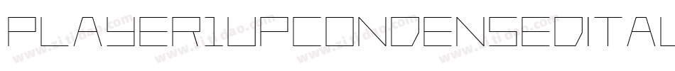 Player1UpCondensedItalic-vlWO字体转换 Player1UpCondensedItalic-vlWO字体转换