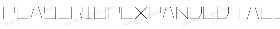 Player1UpExpandedItalic-nWPJ字体转换