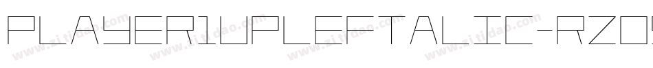 Player1UpLeftalic-rZo9字体转换