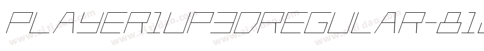 Player1Up3DRegular-81Jz字体转换
