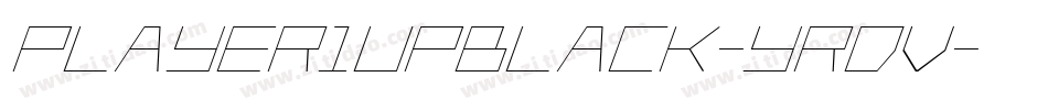 Player1UpBlack-YRDv字体转换