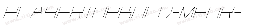 Player1UpBold-Meor字体转换