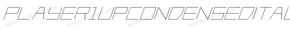 Player1UpCondensedItalic-vlWO字体转换 Player1UpCondensedItalic-vlWO字体转换