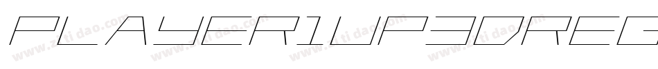 Player1Up3DRegular-81Jz字体转换
